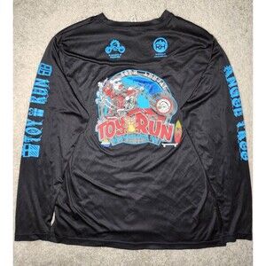Good Wheel Riders 20th/30th Annual Toy Run Motorcycle Long Sleeve Shirt XL